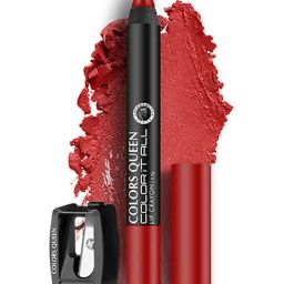 Colors Queen Color It All Lip Crayon Lipstick with Sharpener 17 Third Date - 3.5 gm-picture-4