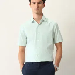 Arrow Green Cotton Regular Fit Texture Shirt-picture-28