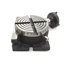 Assorts Quality Precision Rotary Table 100 mm (4 Inch) with M6 Clamp Kit & Round Vice/Vise (with 100 mm Round Vice) image 2