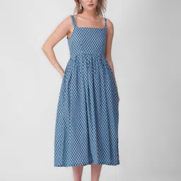 Zenava by Myntra Print Fit & Flare Midi Dress-image-33