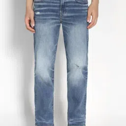 American Eagle Blue Regular Fit Distressed Distressed Jeans-image-10