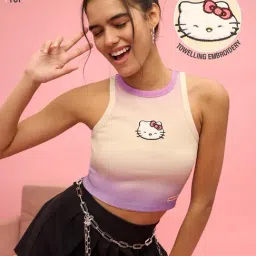 The Souled Store Purple Slim Print T-Shirt-image-89