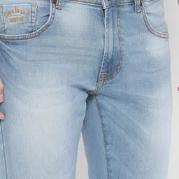 Pepe Jeans Men Blue Slim Fit Low-Rise Clean Look Stretchable Jeans image 5