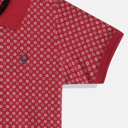Allen Solly Junior Boys Floral Print Polo T-shirt image 4