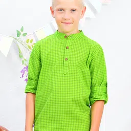 Jilmil Boys Checks Cotton Casual Shirt-image-72