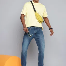 Aeropostale Men Slim Fit Light Fade Printed Stretchable Jeans image 4