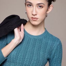 The Roadster Lifestyle Co. Knitted Woollen Pullover-picture-15