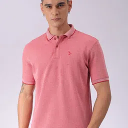 The Indian Garage Co Men Solid Polo Collar T-shirt-image-86