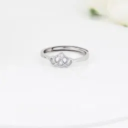 GIVA 92.5 Sterling Silver Chahat's Crowning Heart Ring-picture-34
