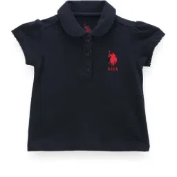 U.S. Polo Assn. Kids Navy Cotton Regular Fit Polo T-Shirt-picture-31