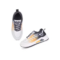 DRACKFOOT Boys Orange Printed Mesh Loafers image 2