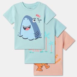 R&B Boys Pack Of 3 Printed Cotton T-shirt-picture-3