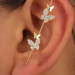 DressBerry Gold-Plated Alloy Cubic Zirconia Earrings-image-90