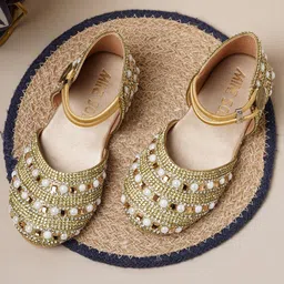 Mine Sole Pearl Detailed Sandals - Gold image 1