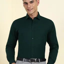 Allen Solly Men Slim Fit Solid Spread Collar Cotton Formal Shirt-image-51