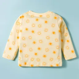 Tango Single Jersey Knit Full Sleeves Printed T-Shirts Pack of 2 - Light Green & Yellow image 3