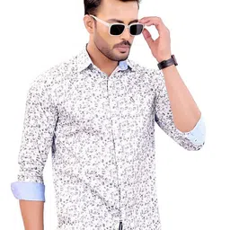 CHECKMARK CLOTHING Men Slim Fit Printed Casual Shirt image 3