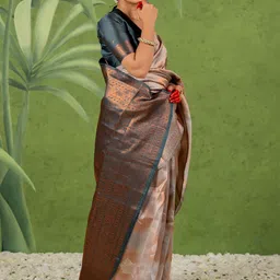 Subham Woven Design Zari Kanjeevaram Saree-image-60