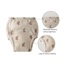 OBABY Muslin Reusable Toddler Baby Absorbent Potty Training Pants Pack Of 12 (6-12Months) image 4