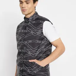 Duke Black Slim Fit Quilted Reversible Jacket image 3