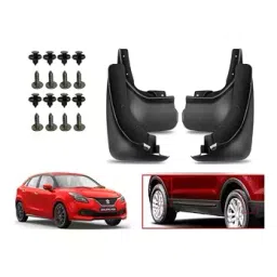 Auto Pearl Front and Rear Mud Guard For Maruti Baleno RS 1.0 (Black) Set of 4 Pcs-picture-23