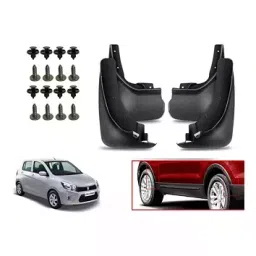 Auto Pearl Front and Rear Mud Guard For Maruti Celerio LDi 2017 (Black) Set of 4 Pcs-picture-30