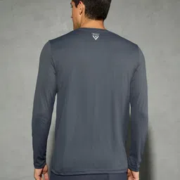 Technosport Men Solid Slim Fit Round Neck Sports T-shirt with Cotflex image 2
