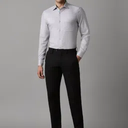 Louis Philippe Grey Regular Fit Shirt image 4