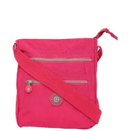 Baomi Pink Solid Medium Cross Body Bag-image-8