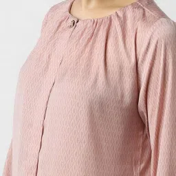 Van Heusen Pink Regular Fit Printed Shirt image 5