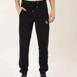 Calvin Klein Jeans Men Black Slim Fit Solid Joggers-picture-4