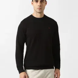 Van Heusen Black Cotton Regular Fit Sweatshirt-picture-28