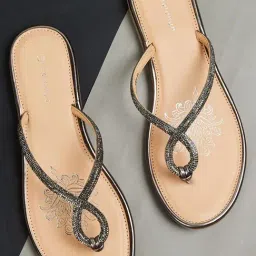 Melange by Lifestyle Women's Pewter Thong Sandals-picture-33