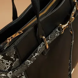 Code by Lifestyle Black Shoulder Handbag image 5