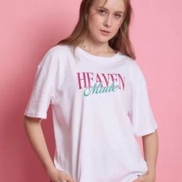 Bene Kleed WHITE Cotton Regular fit Print T-Shirts-picture-36