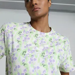 Puma White Cotton Printed Sports T-Shirt image 5