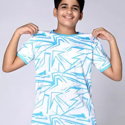 UMILDO Boys Graphic Printed Round Neck Polyester Tshirt image 1