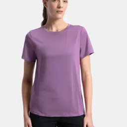 Jockey MW71 Women's Microfiber Polyester Fabric Relaxed Fit Solid Round Neck Active Wear T-Shirt-picture-16