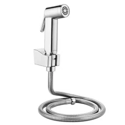Luv Bath Jet Spray Gun 1 m Hose Pipe Polished High Pressure Stainless Steel Silver, LB162A-image-18