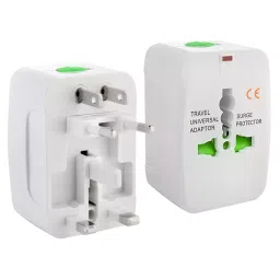 LOTA All-in-One Universal Travel Adapter Plug White with Surge Protection, MST-875-LT image 2