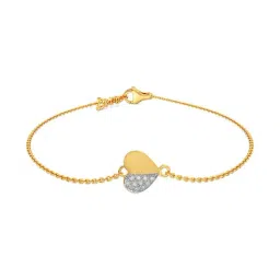 Joyalukkas 18k Yellow Gold & Diamond LOVE Tennis Bracelet for Women-image-41
