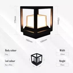 FORUS Gate Post Top Lamp 15 W Warm White Aluminium Size 15x17.5 cm ‎FEGL - 143 image 4