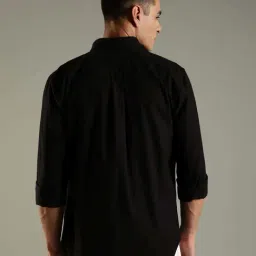 Tommy Hilfiger Black Cotton Regular Fit Shirt image 2