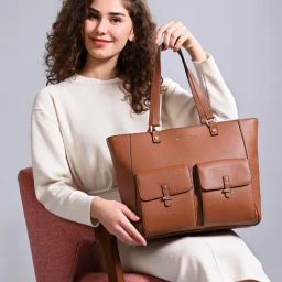 Accessorize London Tan Leather Dana Tote Bag-picture-35