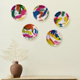Nestroots Minimalist Melody Multicolour Porcelain¿Decorative Wall Plate-picture-34