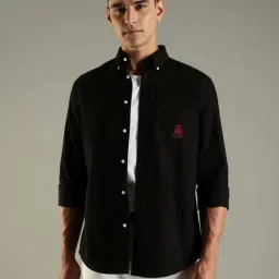 Tommy Hilfiger Black Cotton Regular Fit Shirt image 1