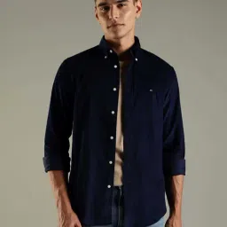Tommy Hilfiger Blue Cotton Regular Fit Shirt-picture-24