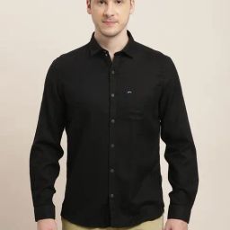 Turtle Black Cotton Slim Fit Shirt-picture-22