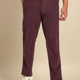 CAVALLO by Linen Club Men Slim Fit Easy Wash Trousers-picture-25