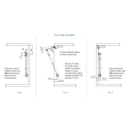 Ebco Pro-Lift Anthracite Finish and 80 N Force for Overhead Cabinets, PLC-08 (Pack of 1 Pair) image 4